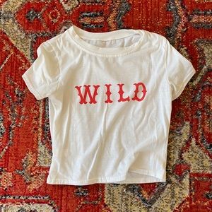 wild cropped tee